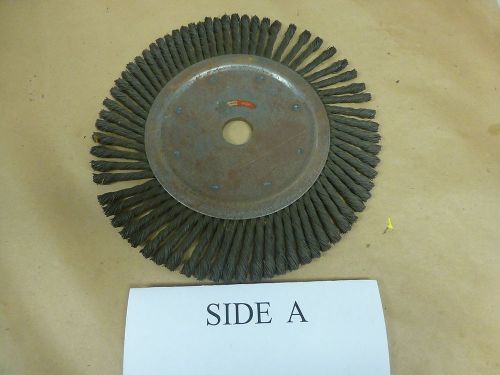 Wire wheel 12&#034; diameter x 1-1/4&#034; arbor .020&#034; wire thickness new/rusty $26.00 for sale