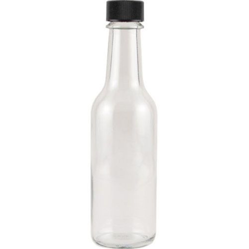 Hot Sauce Clear Glass Dasher Bottle - Empty - 5 oz - 6 Pack