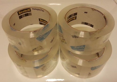 Scotch 3m heavy duty shipping packaging tape - 1.88 x 54.6 yds - 4 rolls for sale