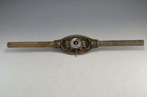 Vintage F Armstrong Pipe Threading Tool w 3/8&#034; Die Bridgeport CT