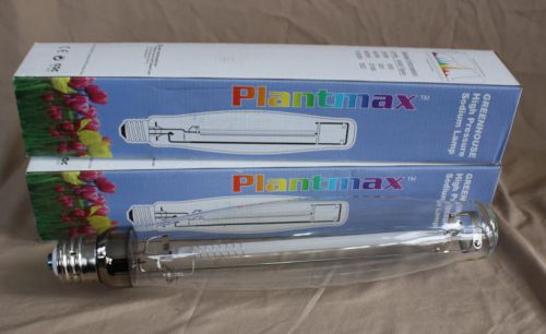 2 Plantmax Greenhouse High Pressure Sodium Lamp LU1000 ET25 Bulbs