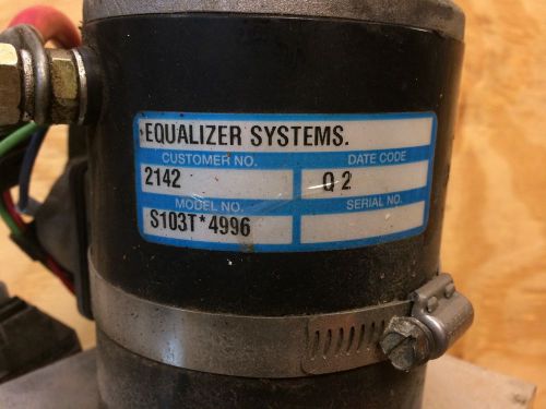 Equalizer Systems Replacement Hydraulic Pump Part #2142 Model #S103T*4996