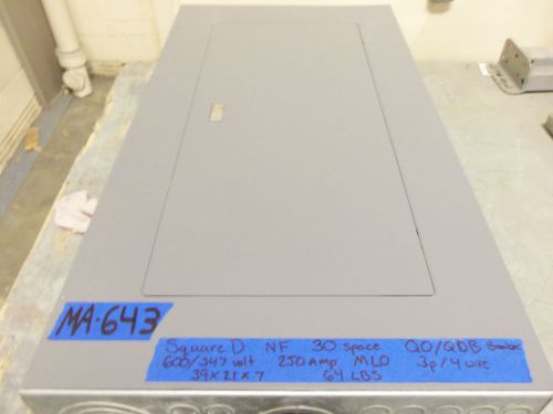 Square d nf 250 amp panel panelboard 600v/347v mlo for sale