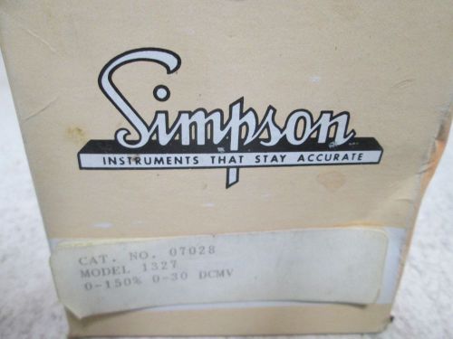 SIMPSON 07028 PANEL METER *NEW IN A BOX*