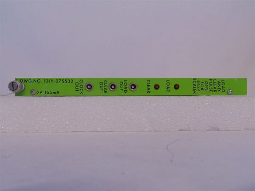 LOAD AND CLEAR PULSE GEN FOR 4434 SCALER 131Y-275532 CAMAC MODULE (R14-80)