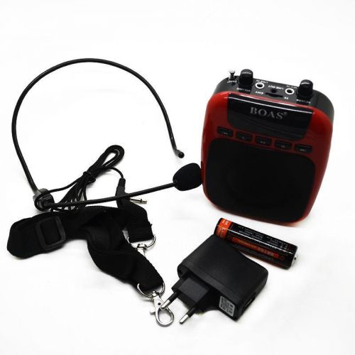 20W Waistband Portable Voice Amplifier Microphone Loudspeaker support FM TF USB
