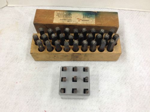 Young Bro&#039;s 3/16&#034; 28 Piece Machine Made Type II Stamp A-Z .&amp;, Numbers 0-9  1/8&#034;