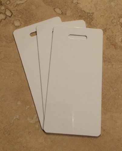 025&#034; 50ea  1.5&#034; x 3&#034; Luggage Tags two sided white gloss
