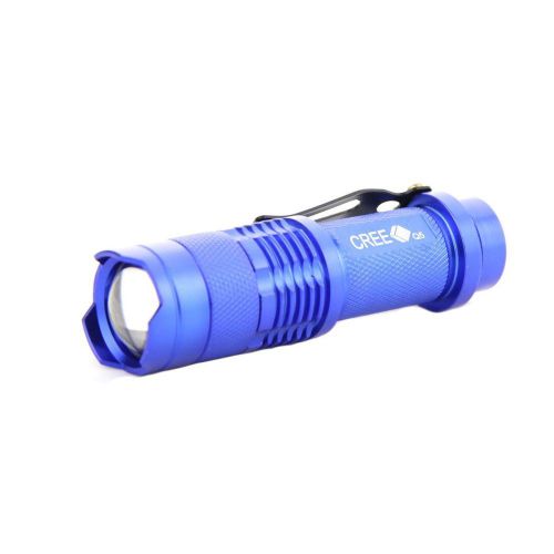 New mini led flashlight torch focus zoom light lamp camping portable hunting for sale