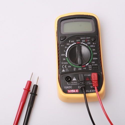 Digital lcd multimeter voltmeter ammeter ohmmeter ohm volt test 2 test leads for sale