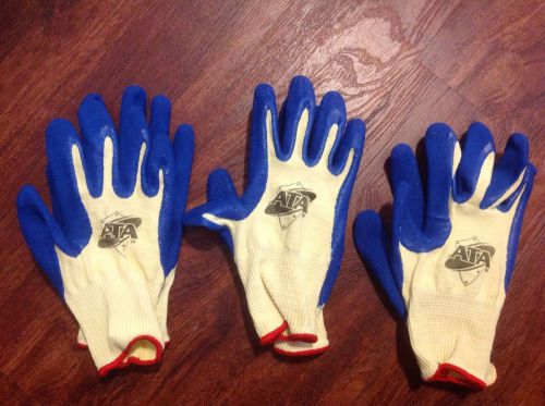 3 Pairs ATA  Gloves w/Cut resistant Kevlar Size L NEW