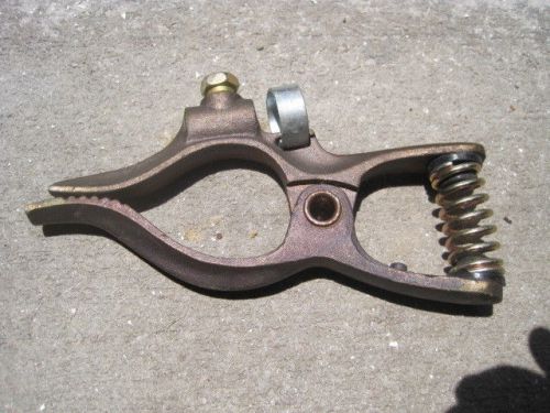 Copper welding ground clamp - new for sale