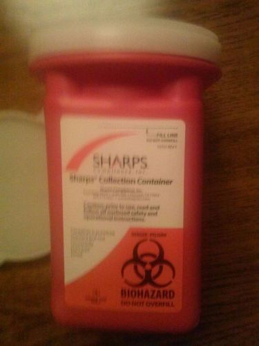 Sharps compliance, inc. 1 quart recovery system needle disposal container for sale