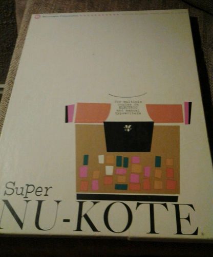 Super Nu-Kote Black Carbon Paper, 8 1/2 x 11 1/2&#034; CC BLACK TYPEWRITER CARBON
