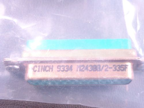 M24308/2-335F Cinch 9334 25 POS Female Connector Socket 0.109 Pitch Crimp Termin