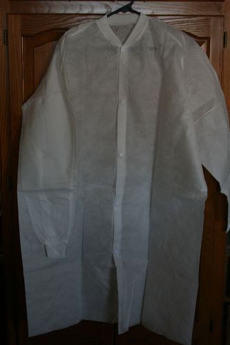 Disposable Lab Coat with Knit Cuff XL Jacket 10 pack