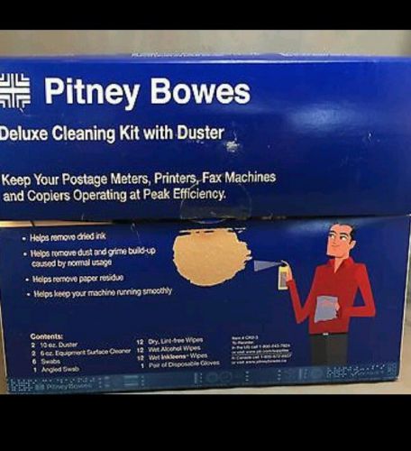 Pitney Bowes Deluxe cleaning kit with duster- NEVER USED but opened