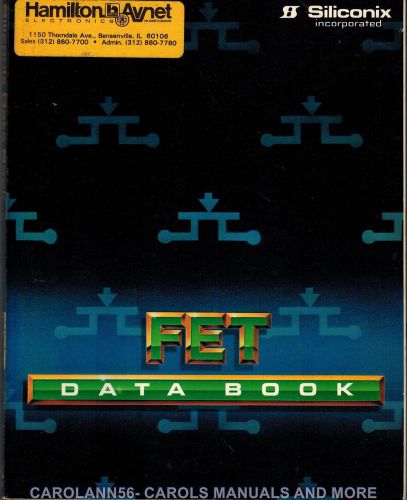 SILICONIX Data Book 1986 FET