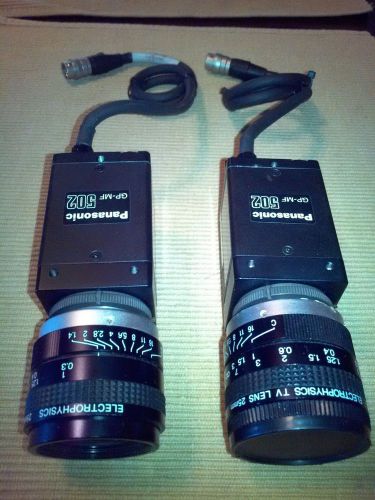 Panasonic Machine Vision B/W CCD Camera GP-MF502 / ELECTROPHYSIC 1:1.4/25mm lens