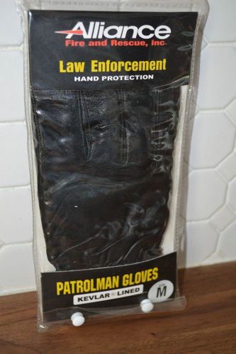 Law enforcement patrolman gloves, kevlar lined for cut resistance, size large for sale