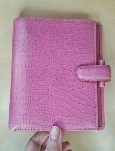 Filofax Pocket Rio Real Leather Personal Organiser Diary Wallet Summer RARE