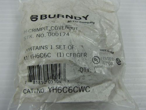 BURNDY YH6C6CWC H-Tap Blk COVER KIT YH2C2C CFOFR MAIN 6-10 TAP1 6-14 New