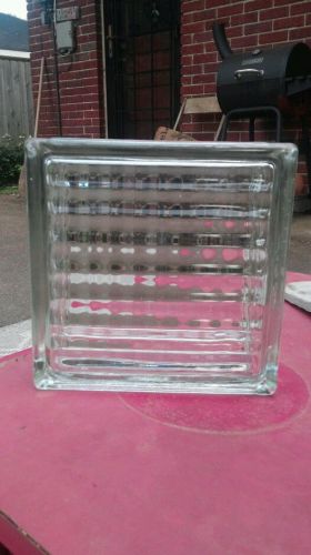 Vintage Glass Brick 7.75&#034; x 7.75&#034; Square x 3.75&#034; Wide Made in West Germany