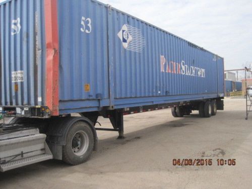 1999 Hyundai 53&#039; Chassis with 2000 Conex 53&#039; High Cube Containers