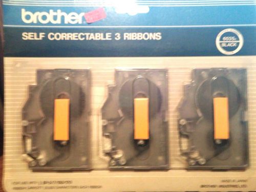 Brother Self Correctable Typewriter Ribbon Pack of 3 NEW Use With EP-5/7/150/170