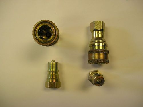 Perfecting hydraulic coupling set series 2h set of 2 5000 psi max 1/4&#034; npt for sale