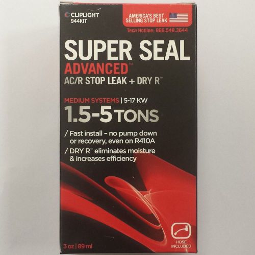 Cliplight 944KIT Super Seal Advanced AC/R Stop Leak + Dry R, 1.5-5 Ton Systems