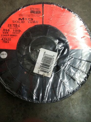 .035&#034; Mig Solid Welding Wire 10 lb. Spool. Free Shipping