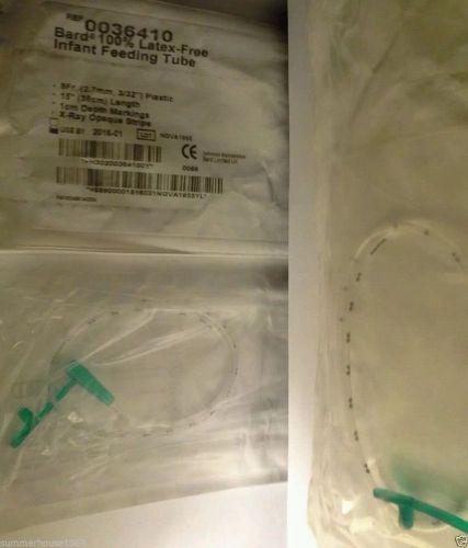 Bard 15&#034; 8fr (2.7mm) 0036410 feeding tube, Two Sterile Single Packs