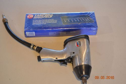 Cambell hausfeld  - 1/2&#034; pneumatic impact wrench - plus nos deep well sockets for sale