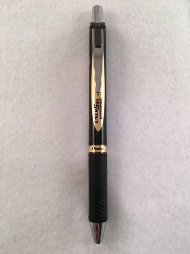 Pentel Energel New Black &amp; Gold Design Permanent GelBlack Ink Fine Point 05