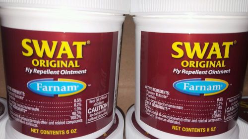 Swat Fly Repellent Ointment Original Natural Pyrethrin Formula Equine Horse 6 oz