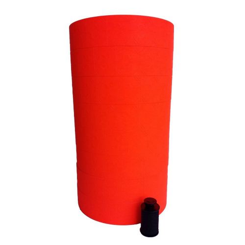 1136 monarch red labels free shipping one sleeve 8 rolls 14000 two line labels for sale