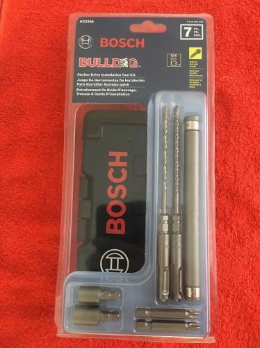 Bosch hc2309 7 pc. sds-plus bulldog anchor drive installation tool kit new for sale