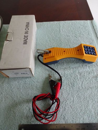 FLUKE NETWORKS TS19 PORTABLE TEST TELEPHONE WITH BOX AND MANUAL