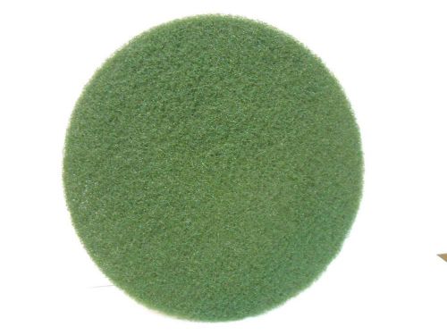 (Lot of 5) ACS SCRUBBLE 20&#034; Round Green Scrubbing Floor Pads