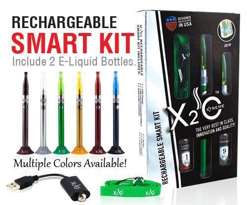 X2o rechargeable smart vape kit with lanyard - choice of colors for sale