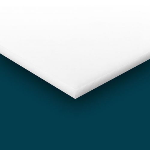 Delrin - Acetal Plastic Sheet 1.25&#034; x 12&#034; x 24&#034; - White Color