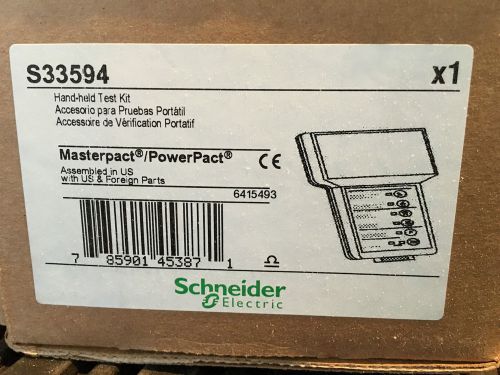 Brand New Schneider Square D Breaker Hand Held Test Set S33594