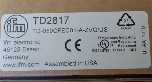 New IFM Electronic TD2817 LOT OF 2
