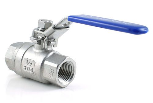 1/2&#034; npt ball valve, 304 stainless steel, 1000 wog, 2-piece fast ship within usa for sale