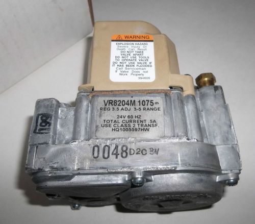 Honeywell vr8204m1075 furnace natural gas valve 1005597 for sale