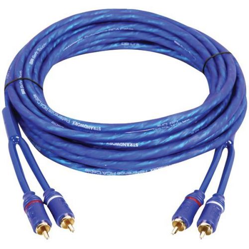 Db Link SR3 Soft-Touch Triple-Shielded Blue Strandworx RCA Cable - 3ft