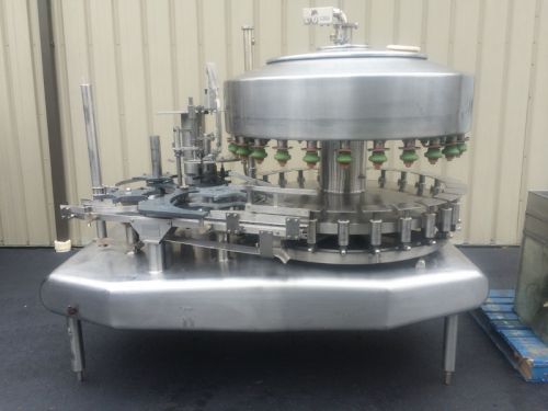 Federal 26-valve bottle filler with snap cap capper, video available for sale