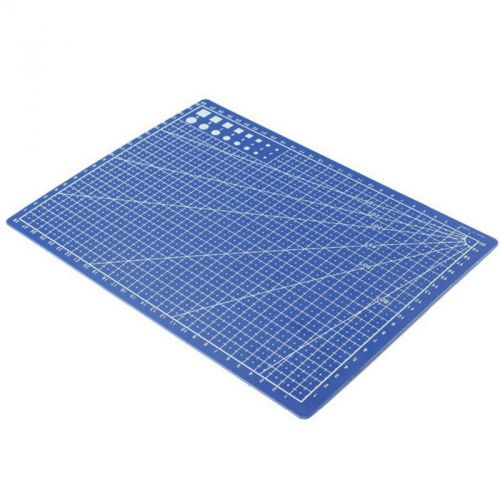 1x a4 cutting mat board printed-grid lines scaling blue plastic 30x22cm hpp for sale