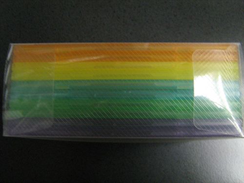 10-Pack Lightweight Slim Multi Color CD/DVD Case